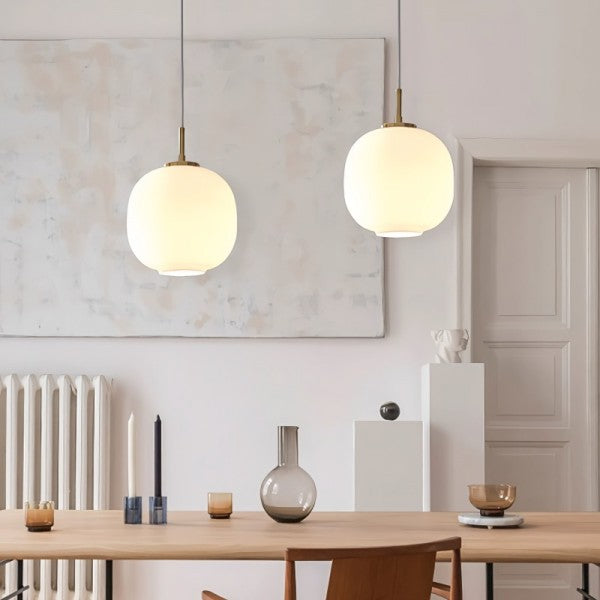 Pendant Light Opal Glass - TRITON | Nordic Elegance