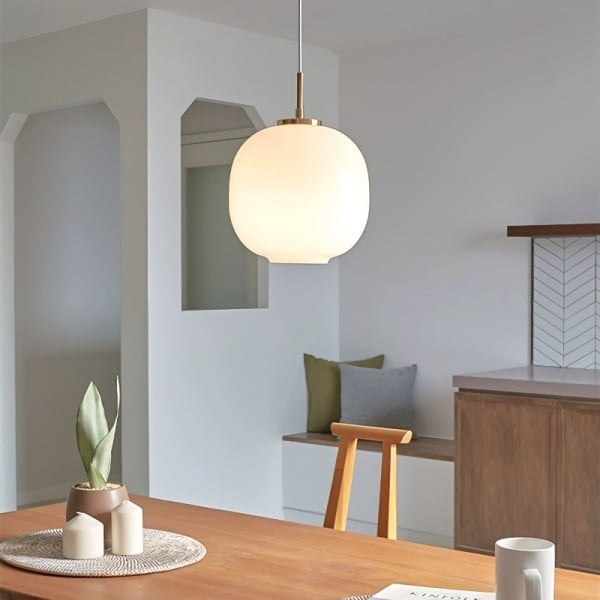 Pendant Light Opal Glass - TRITON | Nordic Elegance