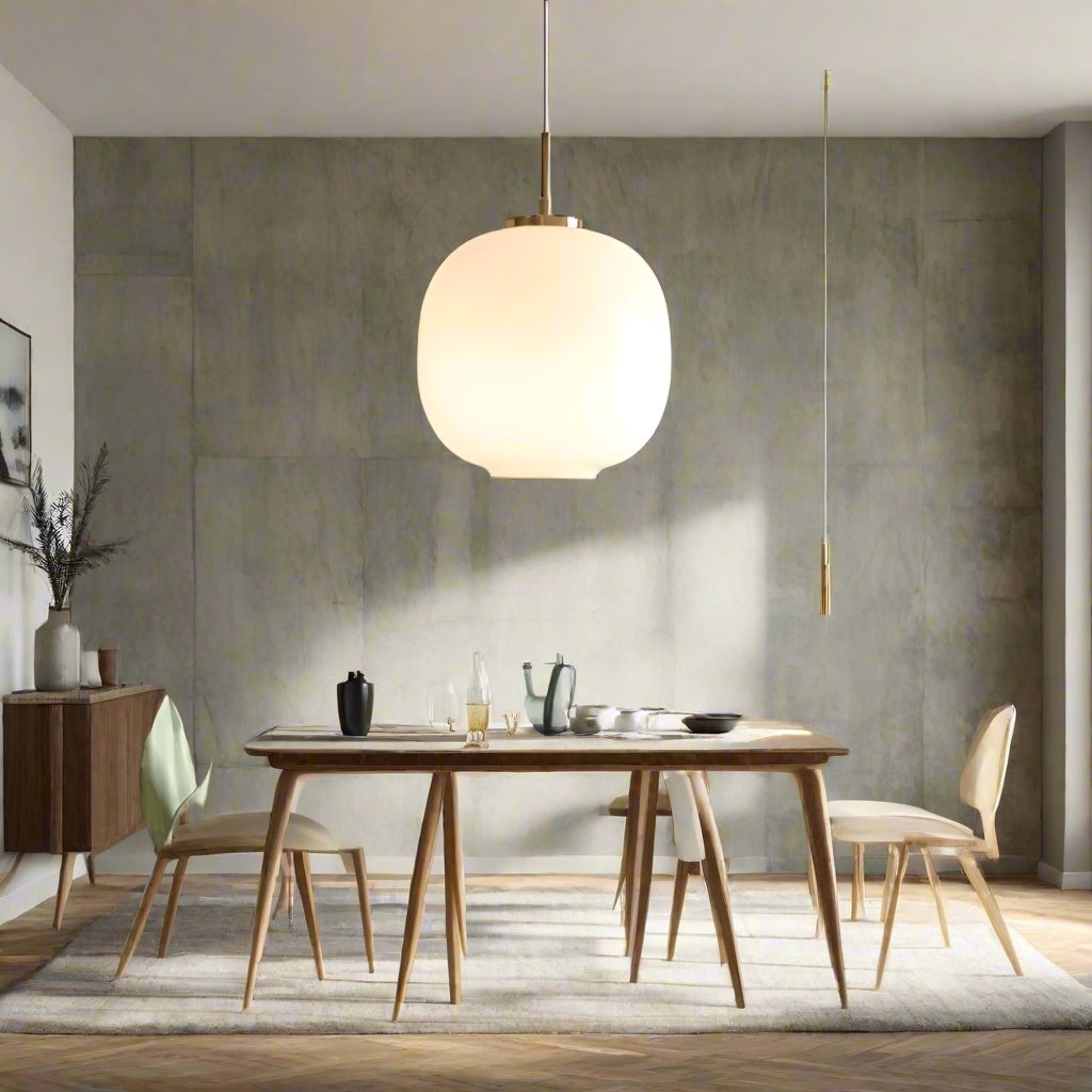 Pendant Light Opal Glass - TRITON | Nordic Elegance