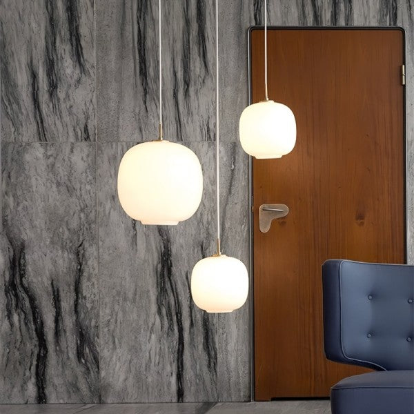 Pendant Light Opal Glass - TRITON | Nordic Elegance