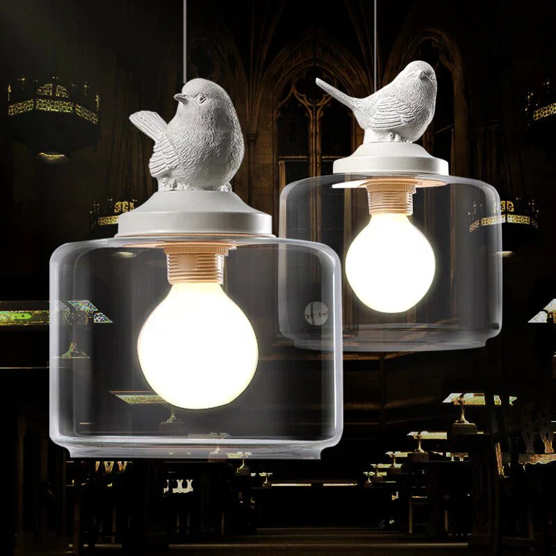 Pendant Light Bird Design Glass - NEOSXA | Ambient Glow