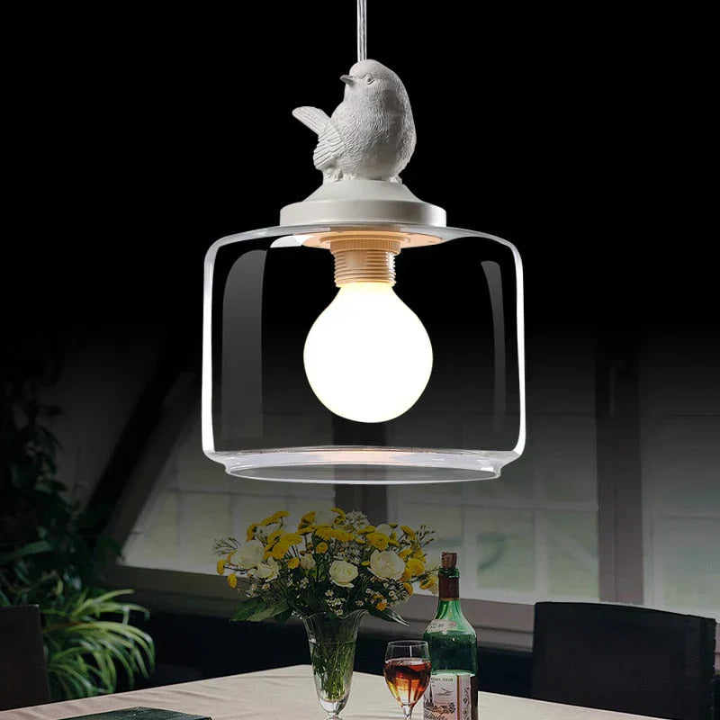 Pendant Light Bird Design Glass - NEOSXA | Ambient Glow
