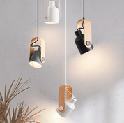 Pendant Light Wood Metal - SYNDEX | Elegant Lighting