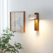 Wall Light Travertine Wood - ALKANE | Serene Glow