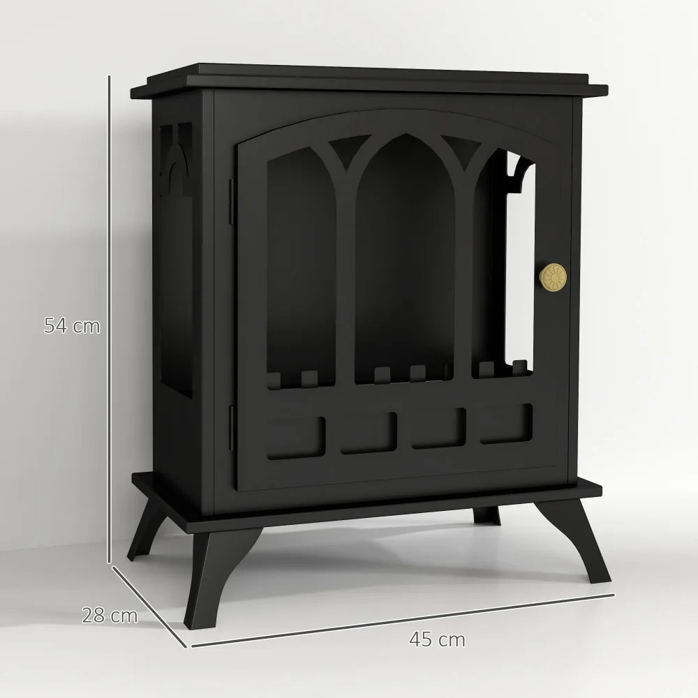 Ethanol Fireplace – Black Freestanding | Stylish Warmth - Image 5