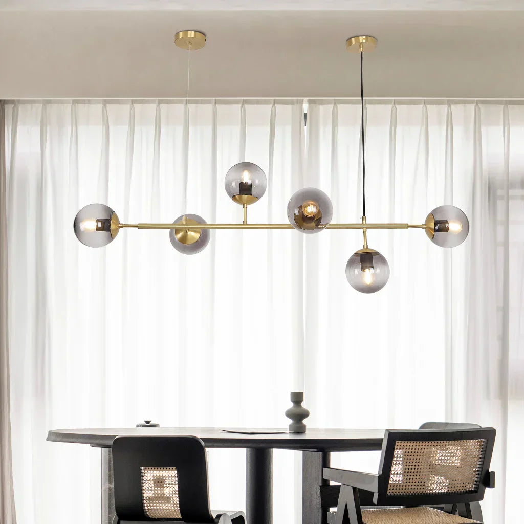 Pendant Light Glass Brass - KORVEX | Elegant Ambiance