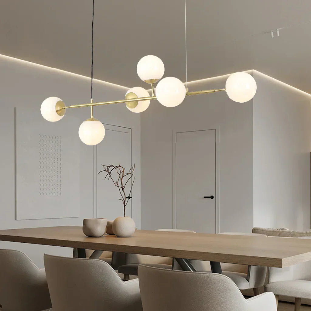 Pendant Light Glass Brass - KORVEX | Elegant Ambiance