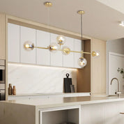 Pendant Light Glass Brass - KORVEX | Elegant Ambiance
