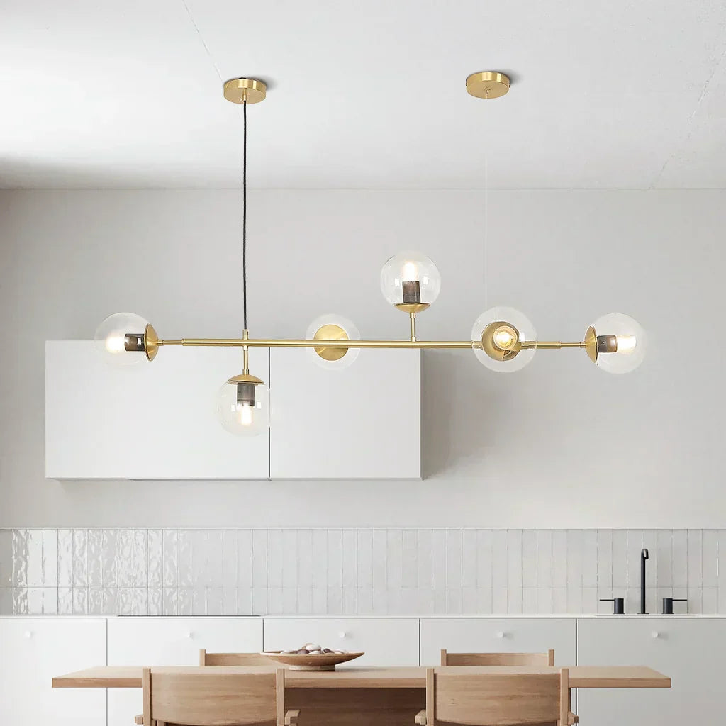 Pendant Light Glass Brass - KORVEX | Elegant Ambiance