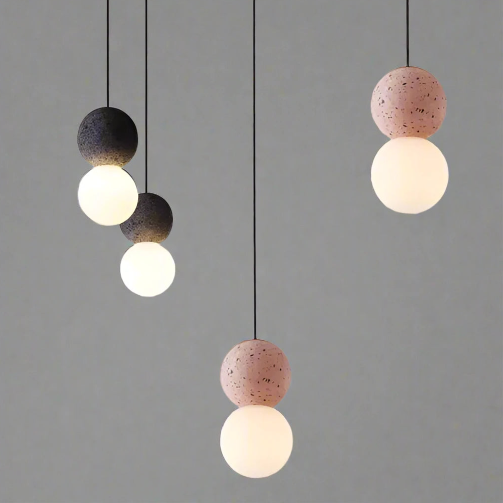 Pendant Light Black Cement - SULAFX | Sophisticated