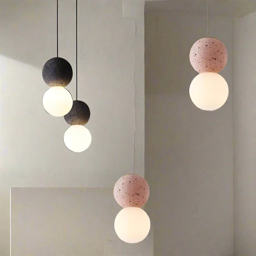 Pendant Light Black Cement - SULAFX | Sophisticated