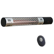 Outdoor Patio Garden Warmer 1500W Wall Mounted Electric Infrared Halogen Heater with Remote Control, Black