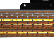 Outdoor Patio Garden Warmer 1500W Wall Mounted Electric Infrared Halogen Heater with Remote Control, Black