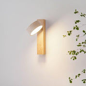 Wall Light Travertine Wood - ALKANE | Serene Glow