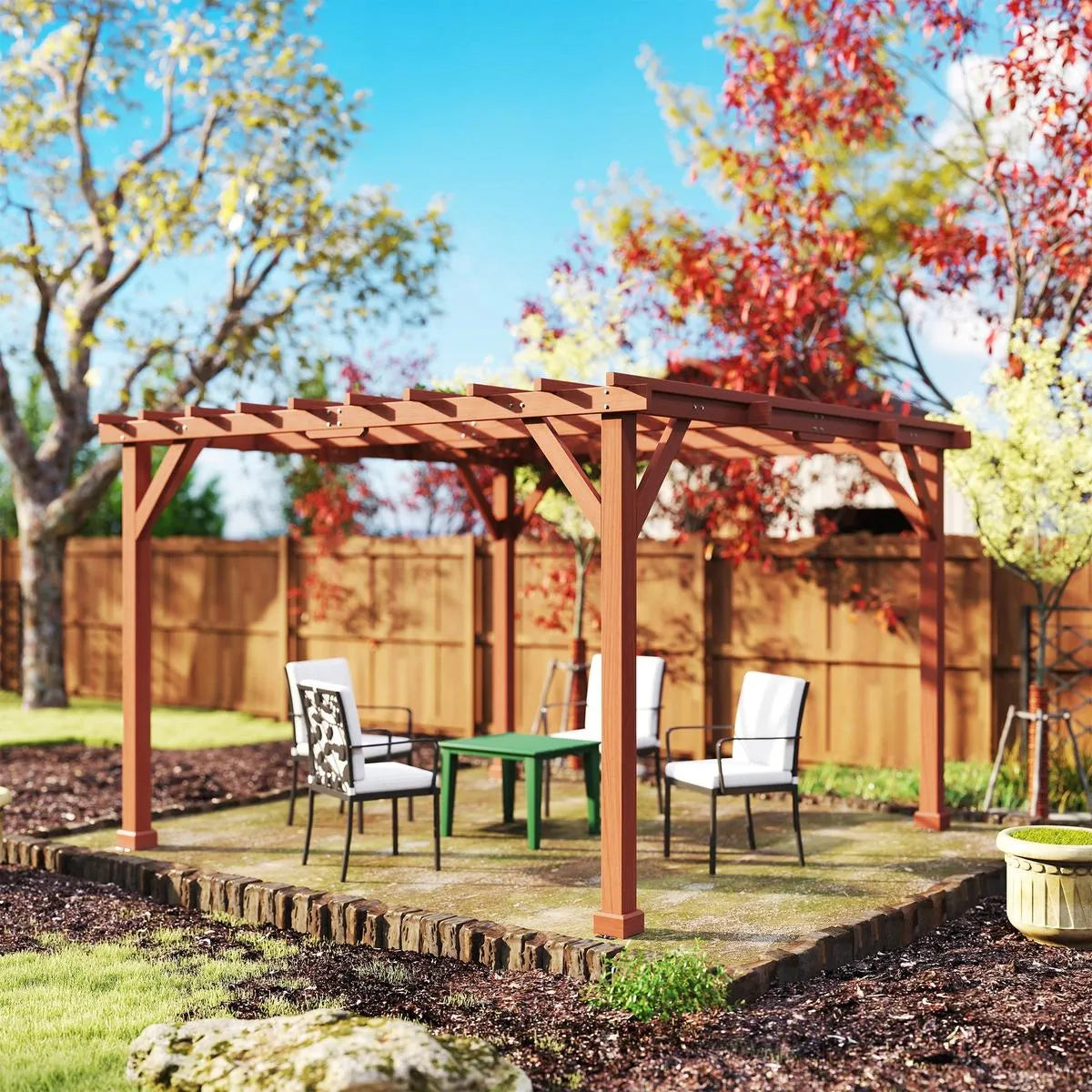 Octagonal Garden Gazebo, 8-Sided, 6.8×5 m, White Heavy Duty Metal Frame Outdoor Marquee Party & Wedding Canopy