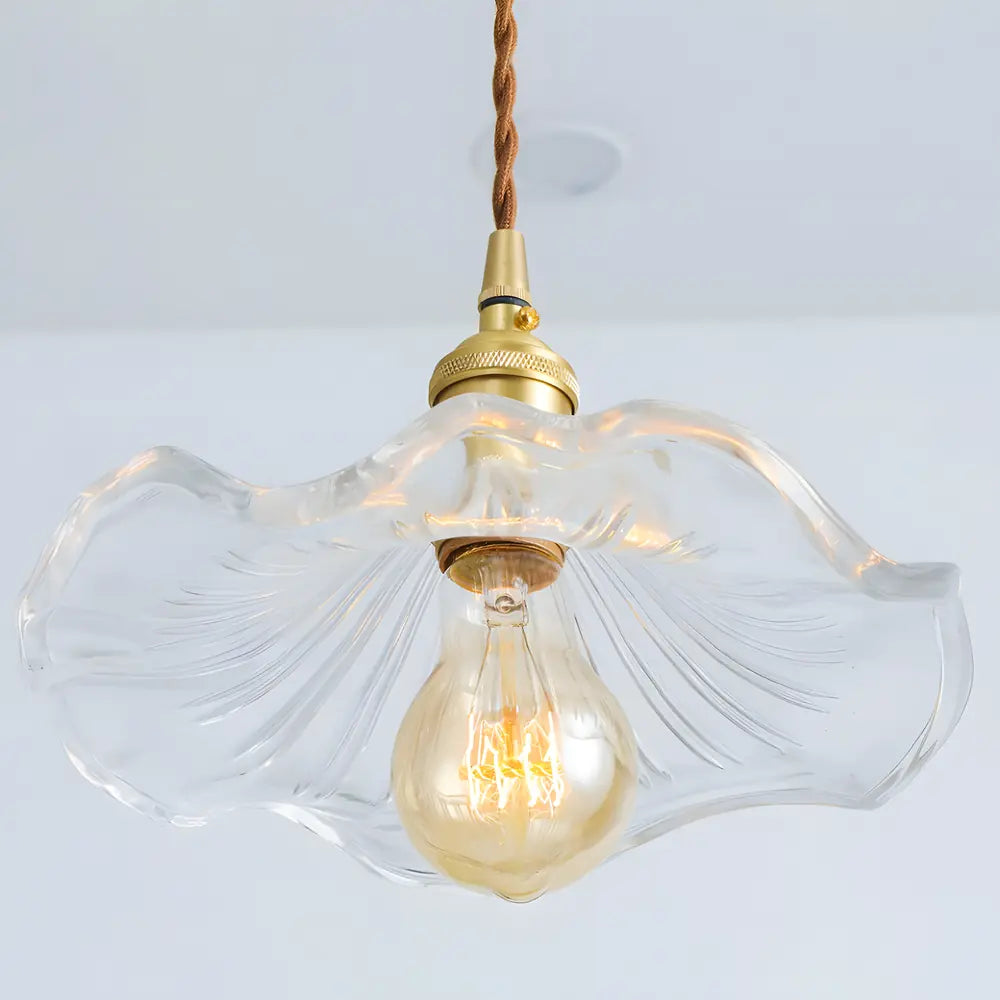 Pendant Light Green Glass Brass - SENZOR | Elegant Ambiance -opt