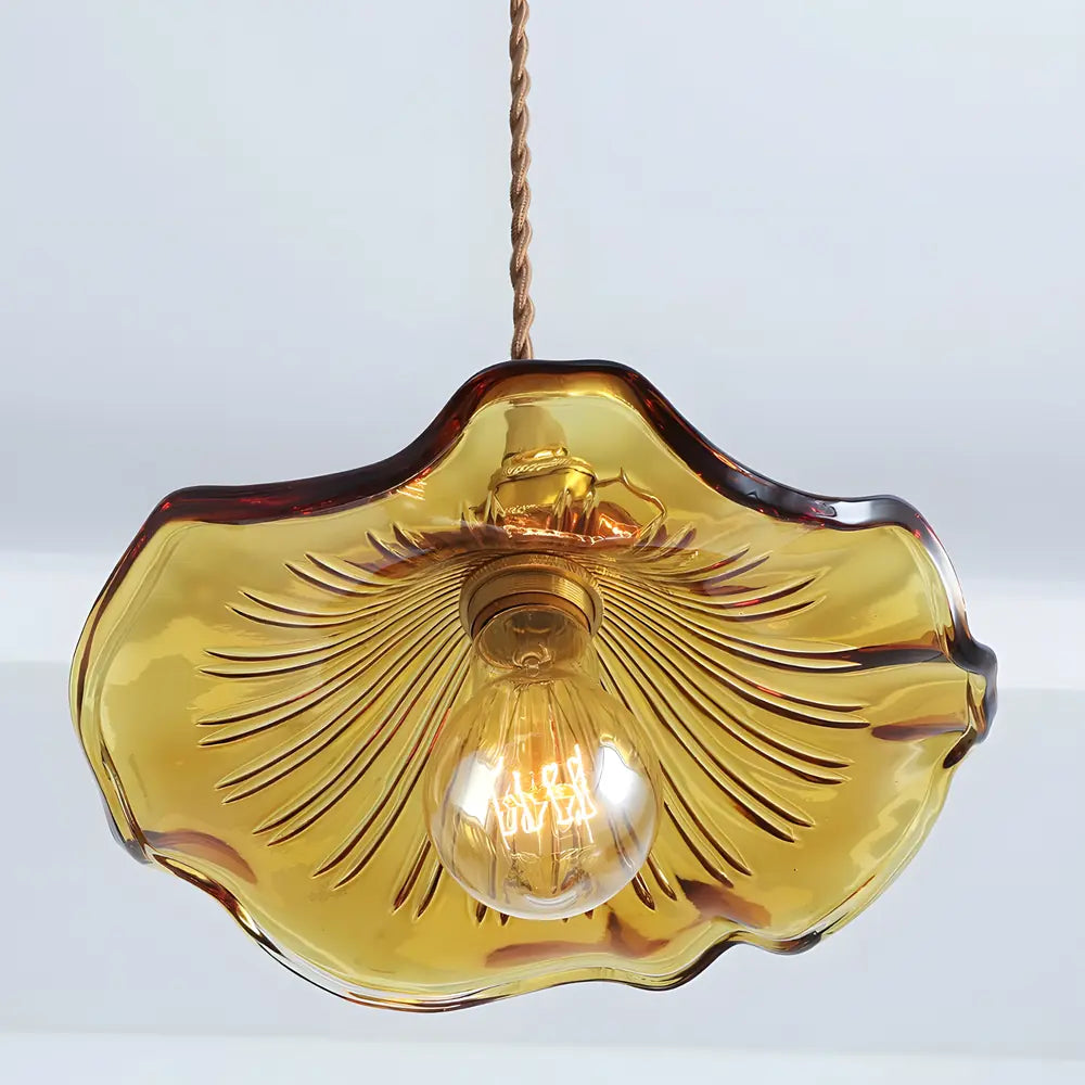 Pendant Light Green Glass Brass - SENZOR | Elegant Ambiance -opt