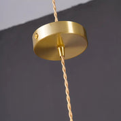 Pendant Light Green Glass Brass - SENZOR | Elegant Ambiance -opt
