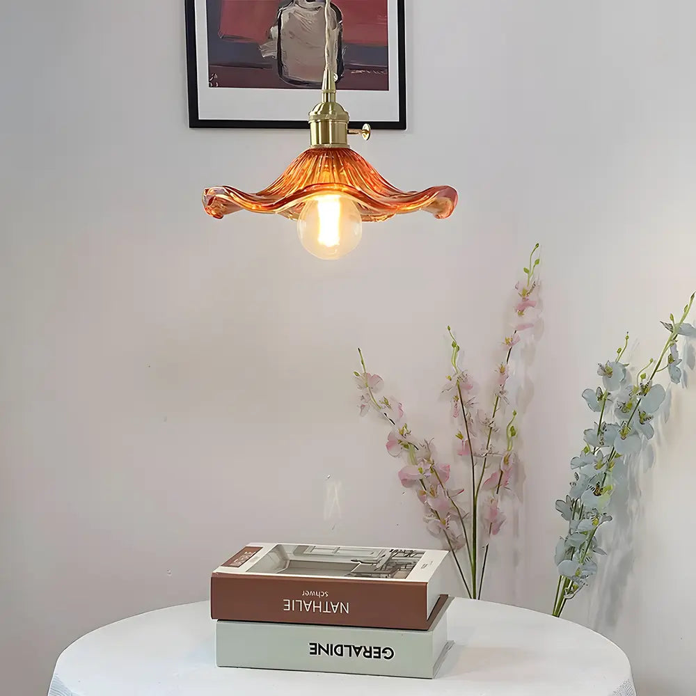Pendant Light Green Glass Brass - SENZOR | Elegant Ambiance -opt