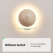 Wall Light Travertine Cream - ARANOS | Nordic Design