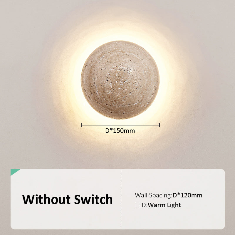 Wall Light Travertine Cream - ARANOS | Nordic Design