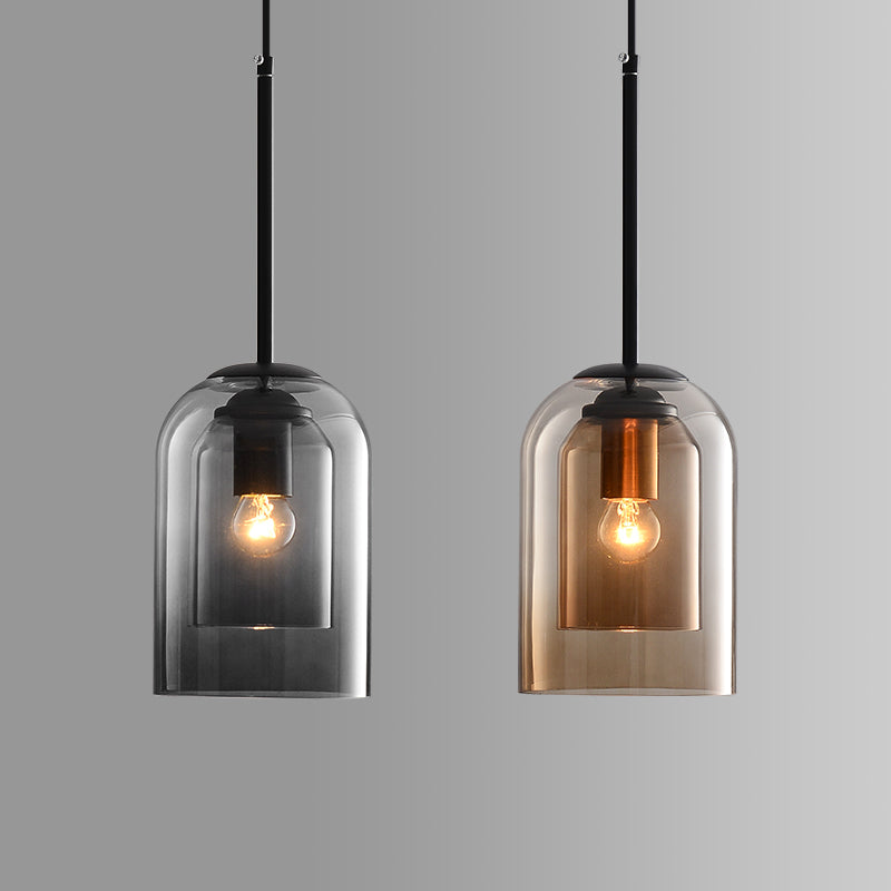 Pendant Light Smoke Grey Glass - VOLTEC | Luxury Ambiance