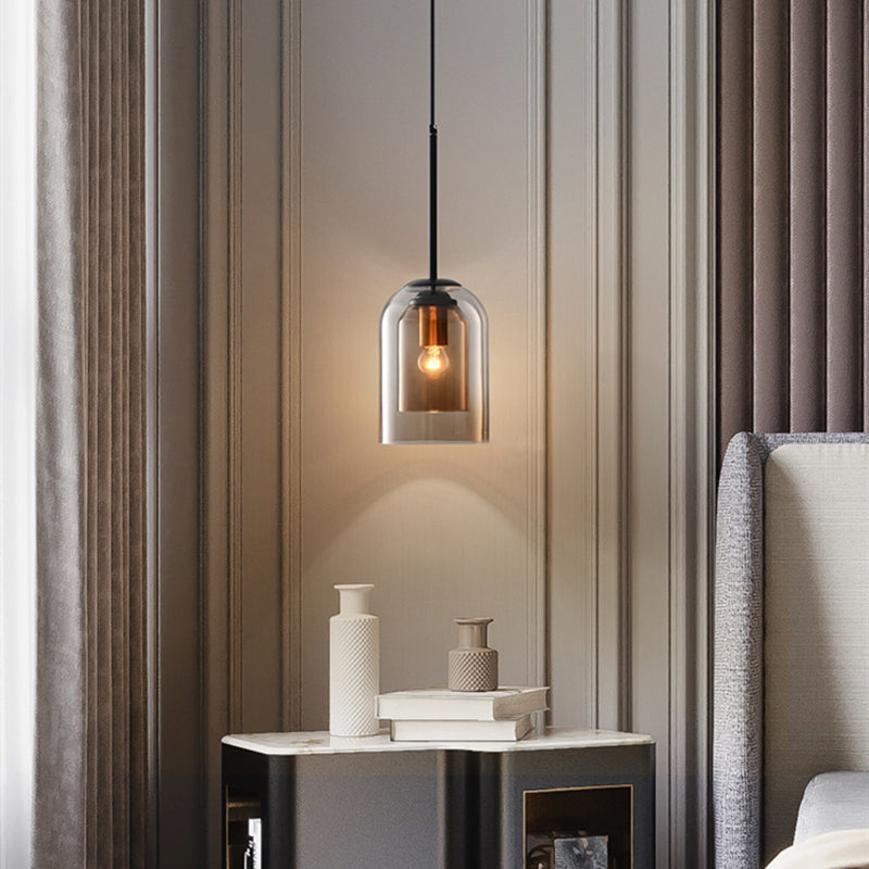 Pendant Light Smoke Grey Glass - VOLTEC | Luxury Ambiance