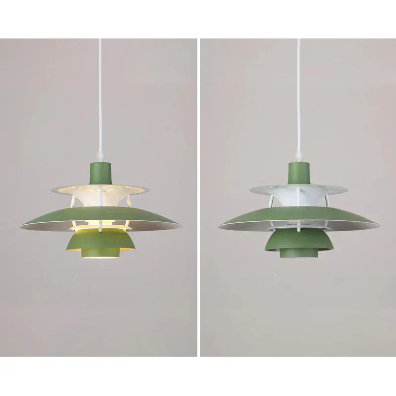 Pendant Light Green LED - TELOSX | Warm Ambiance