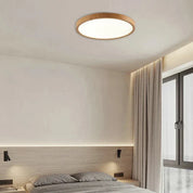 Ceiling Light Walnut Ultra-Thin - AURIGA | Modern Elegance