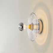 Wall Light Wavy Glass Iron - AERIUS | Ambient Luxury