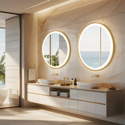 Gold Bathroom Light LED, 60cm - LYNXIS | Glare-Free