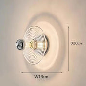 Wall Light Wavy Glass Iron - AERIUS | Ambient Luxury