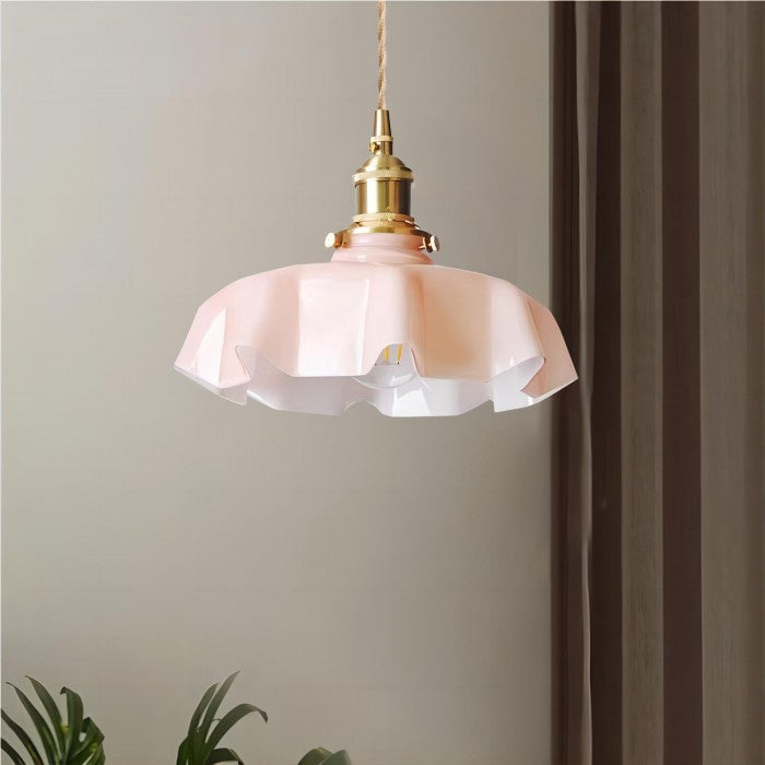 Pendant Light Floral Glass - SPIRON | Glamour Lighting