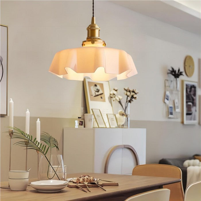 Pendant Light Floral Glass - SPIRON | Glamour Lighting