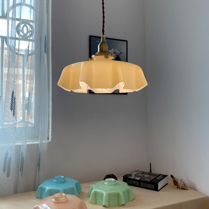Pendant Light Floral Glass - SPIRON | Glamour Lighting