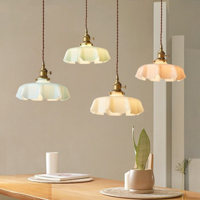 Pendant Light Floral Glass - SPIRON | Glamour Lighting