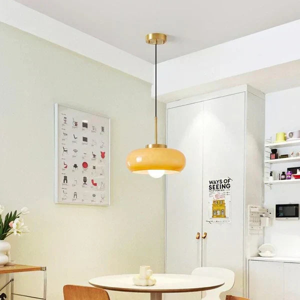 Pendant Light Copper Glass - VECTRA | Elegant Lighting