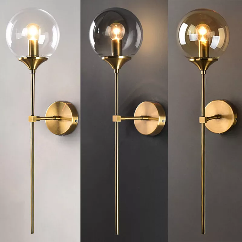 Wall Light Smoked Glass Gold - NIMBEX | Ambient Lighting