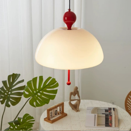Pendant Light Glass White - VORTEX | Historical Elegance