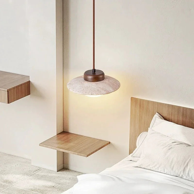 Pendant Light Stone Walnut - RODIUM | Warm Ambient Glow