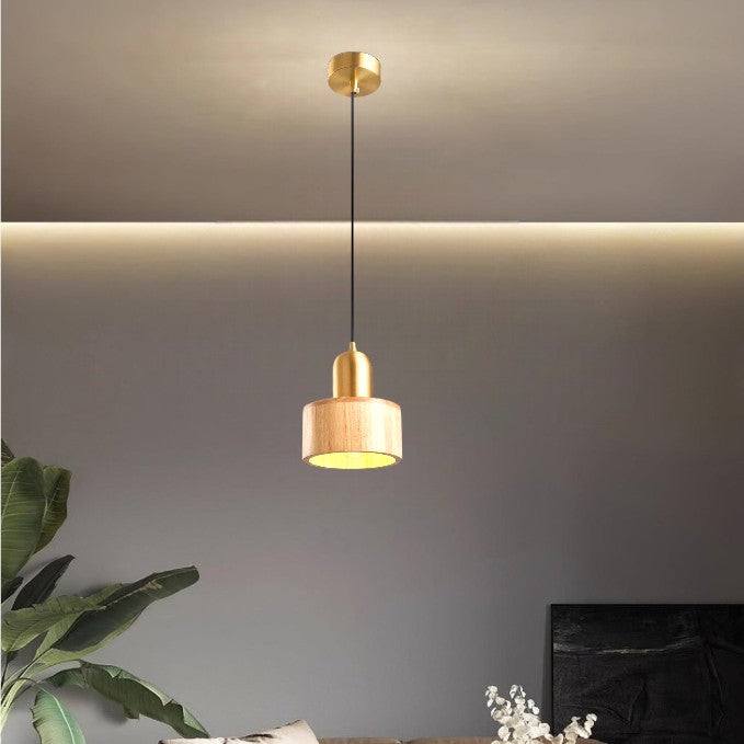 Pendant Light Walnut Brass - RIXONX | Tranquility