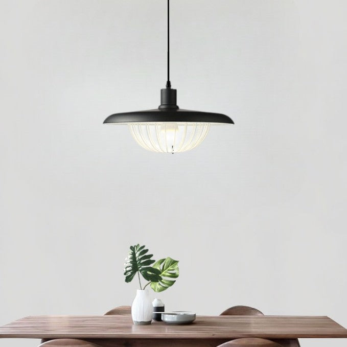 Pendant Light Wood Grain Black - ZYLOXA | Nordic Style