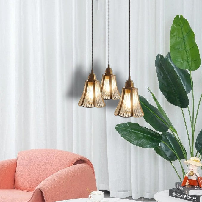 Pendant Light Brass Glass - OCULUS | Elegance