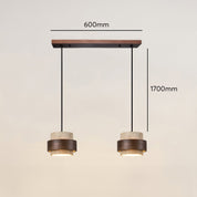 Pendant Light Travertine Wood - KRYNNX | Serene Ambiance