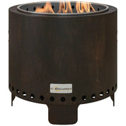 Smokeless Fire Pit Metal Wood-burning, Black