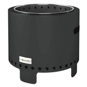 Smokeless Fire Pit Steel with Poker, Grey