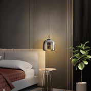 Pendant Light Black Glass LED - TANIUM | Nordic Style