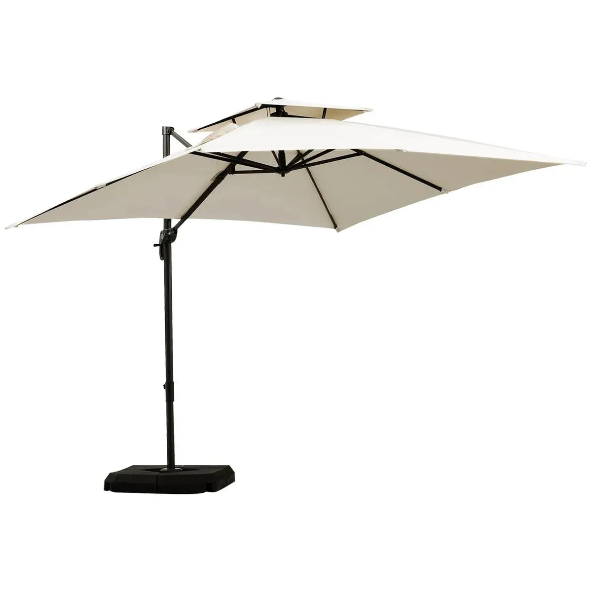 Steel Frame Outdoor Roma Cantilever Umbrella Garden Sun Shade