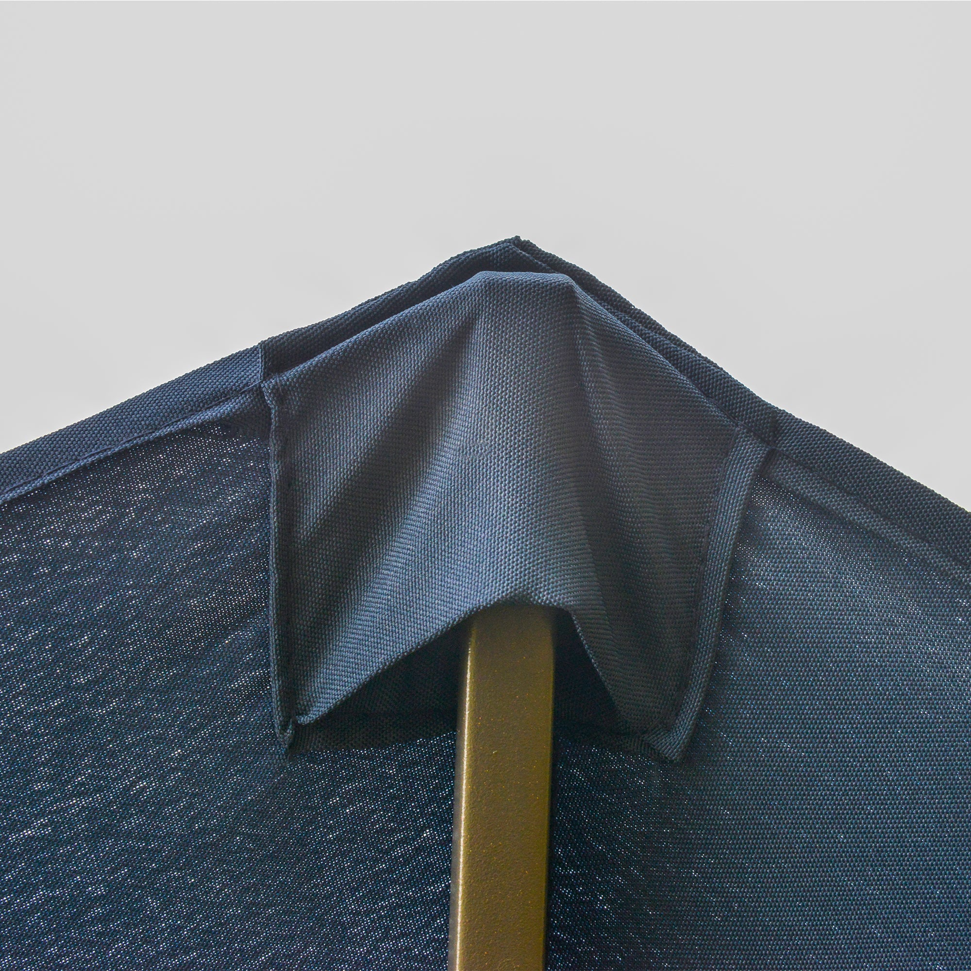 Double-Sided Sun Umbrella Canopy 4.6m Crank Shade with Cross Base, Dark Blue