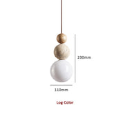Pendant Light Travertine Stone - TOROID | Elegant Glow